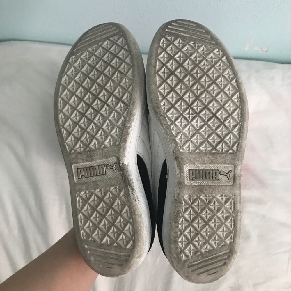 Puma Black Faux Suede Sneakers - Picture 6 of 6